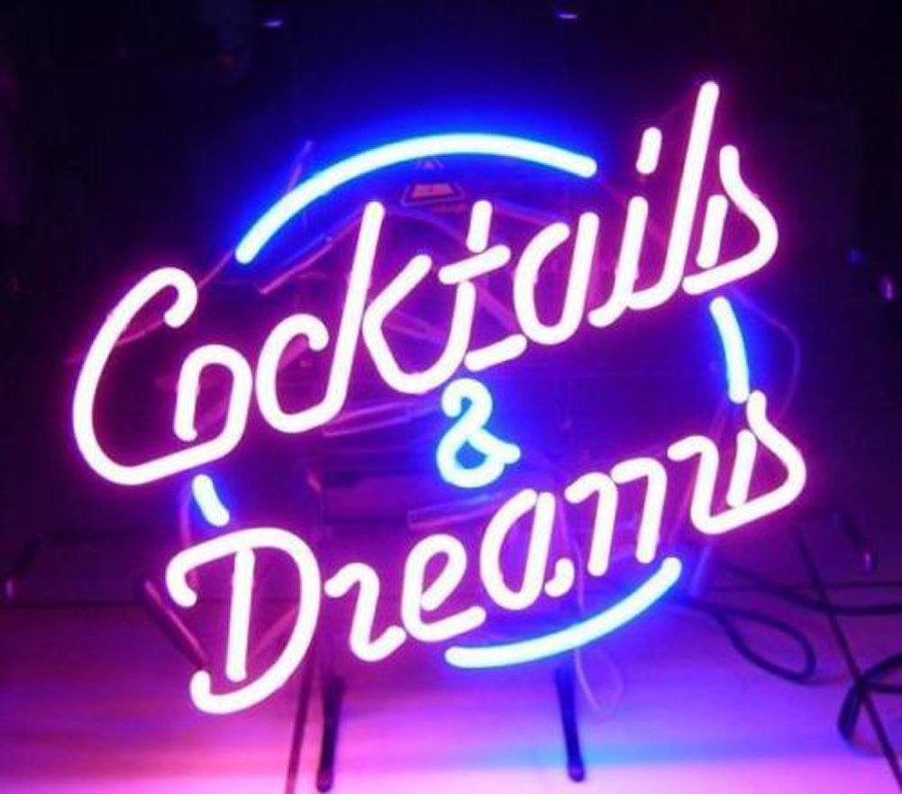 Amazon | LiQi【COCKTAILS AND DREAMS】ネオン 看板 NEON SIGN